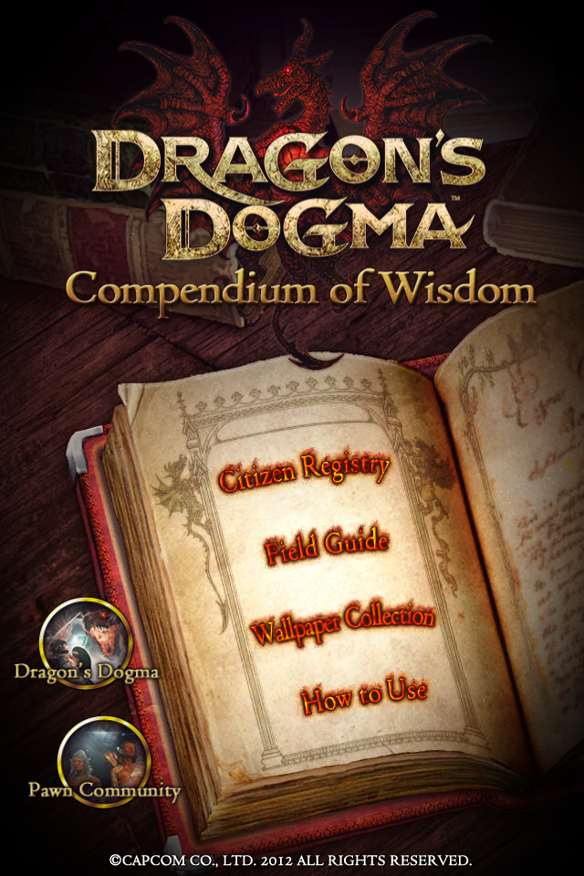 Screenshot Dragon's Dogma Compendium of Wisdom Screenshot Dragon's Dogma Compendium of Wisdom